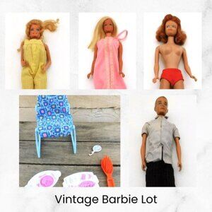 Lot of Vintage Barbie Midge Ken Fashion Dolls Japan Phillipines 1960s FLAWS READ